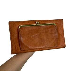 Buxton top grain cowhide long card holder women's wallet